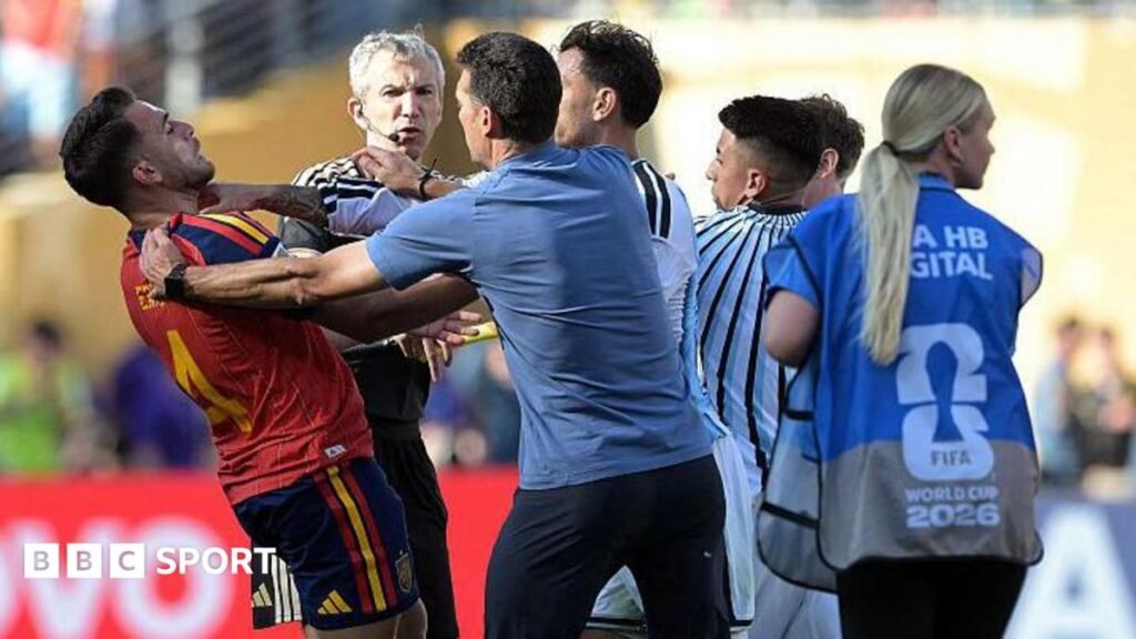 Fifa opens investigation into Argentina post-final troubleArgentina will face an investigation into the ugly scenes at the end of the World Cup final, Fifa has confirmed.12 hrs agoWorld Cup Fifa opens investigation into Argentina post-final troubleArgentina will face an investigation into the ugly scenes at the end of the World Cup final, Fifa has confirmed.12 hrs agoWorld Cup