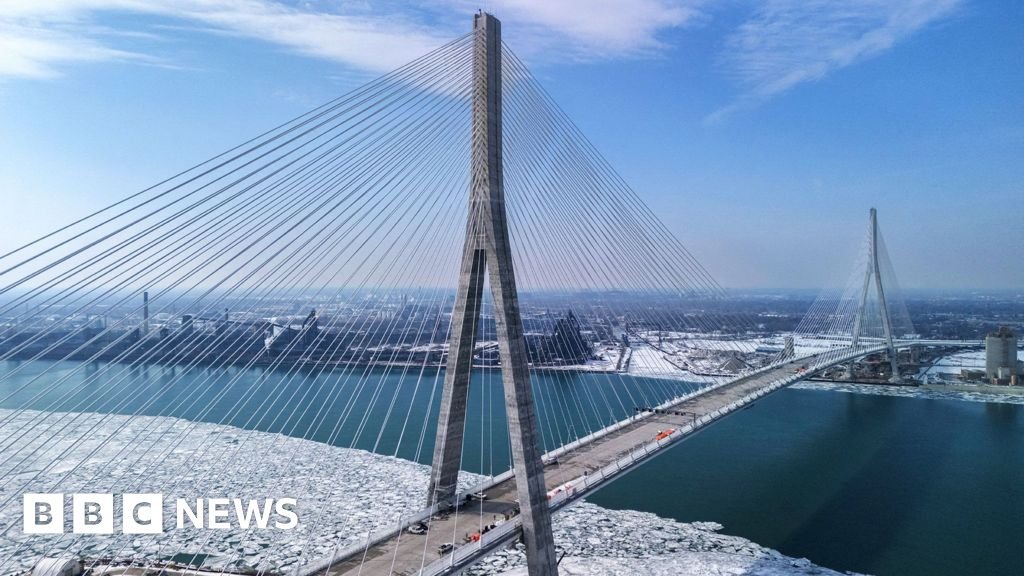 The $4.5bn bridge which became a symbol of a strained US-Canada relationship A bridge linking Michigan to Ontario is about to open but Canada has disinvited US dignitaries from the ceremony.2 hrs agoUS & Canada The $4.5bn bridge which became a symbol of a strained US-Canada relationship A bridge linking Michigan to Ontario is about to open but Canada has disinvited US dignitaries from the ceremony.2 hrs agoUS & Canada