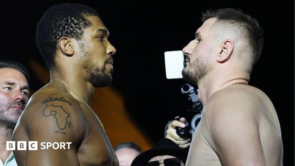 'He'll go right through this guy' – Joshua v Prenga predictionsFigures from the boxing world give their predictions for Saturday's heavyweight fight between Anthony Joshua and Kristian Prenga.14 hrs agoBoxing 'He'll go right through this guy' - Joshua v Prenga predictionsFigures from the boxing world give their predictions for Saturday's heavyweight fight between Anthony Joshua and Kristian Prenga.14 hrs agoBoxing