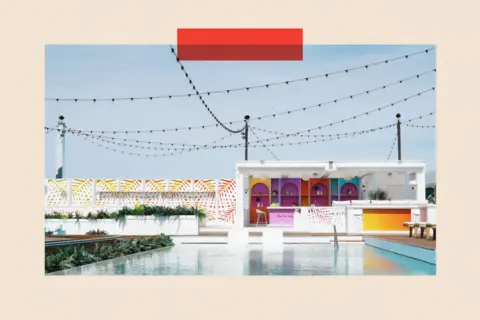 ITV/Shutterstock A wide view of the Love Island villa