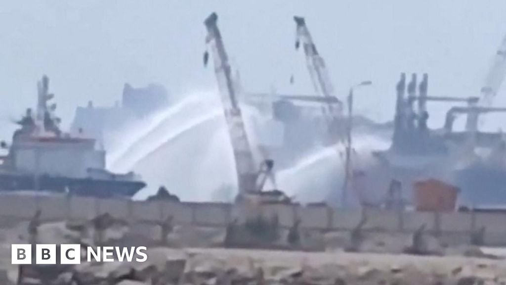 Drone attack caused fire on gas ships at Mediterranean port, Egypt saysThe drone reportedly hit a US-owned regasification vessel and a Greek-owned tanker at Damietta port on Wednesday.2 hrs agoWorld Drone attack caused fire on gas ships at Mediterranean port, Egypt saysThe drone reportedly hit a US-owned regasification vessel and a Greek-owned tanker at Damietta port on Wednesday.2 hrs agoWorld