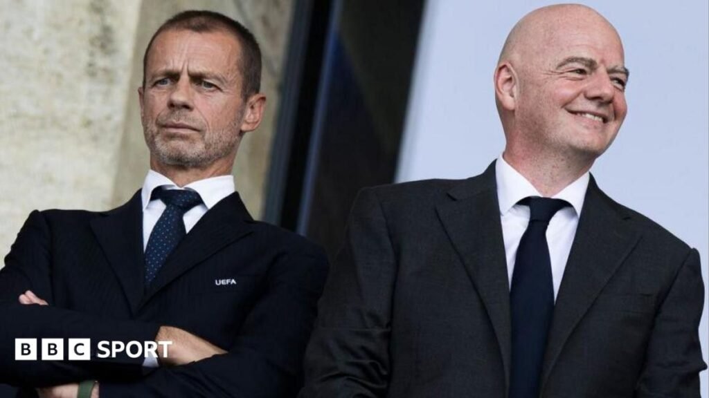 What could happen to Fifa if Uefa boycotts World Cup?It's been a seismic 48 hours for football after Uefa threatened to boycott the World Cup and Concacaf rejected Gianni Infantino's funding plan - what happens now, and can Fifa's president survive?16 mins agoWorld Cup