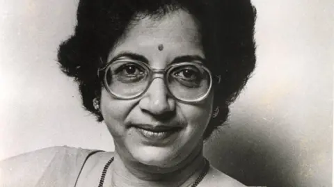 Courtesy: NCPA Library Archives A black-and-white photo of Vijaya Mehta
