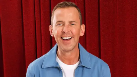 Getty Images  In this image released on January 29,2025, Radio DJ, Scott Mills supports Red Nose Day 2025. Taken in London on the 6th November 2024