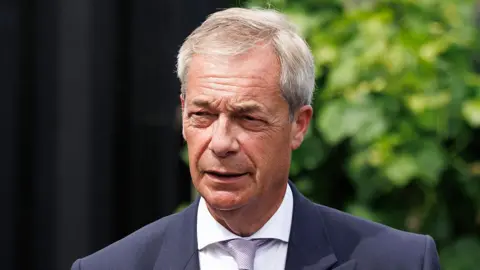 Getty Images Close up of Nigel Farage