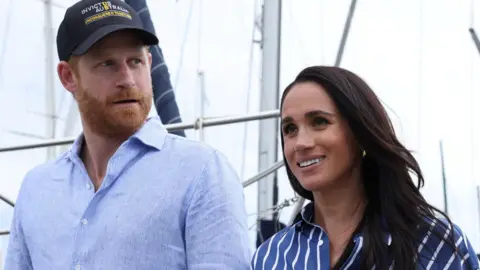 Reuters Prince Harry and Meghan, head and shoulders, on a picture from Australia in April 2026