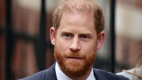 EPA Prince Harry head and shoulders pic for a court appearance in London in January 2026
