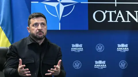 AFP via Getty Images Zelensky at Nato