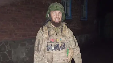 BBC Vasyl pictured wearing his military uniform