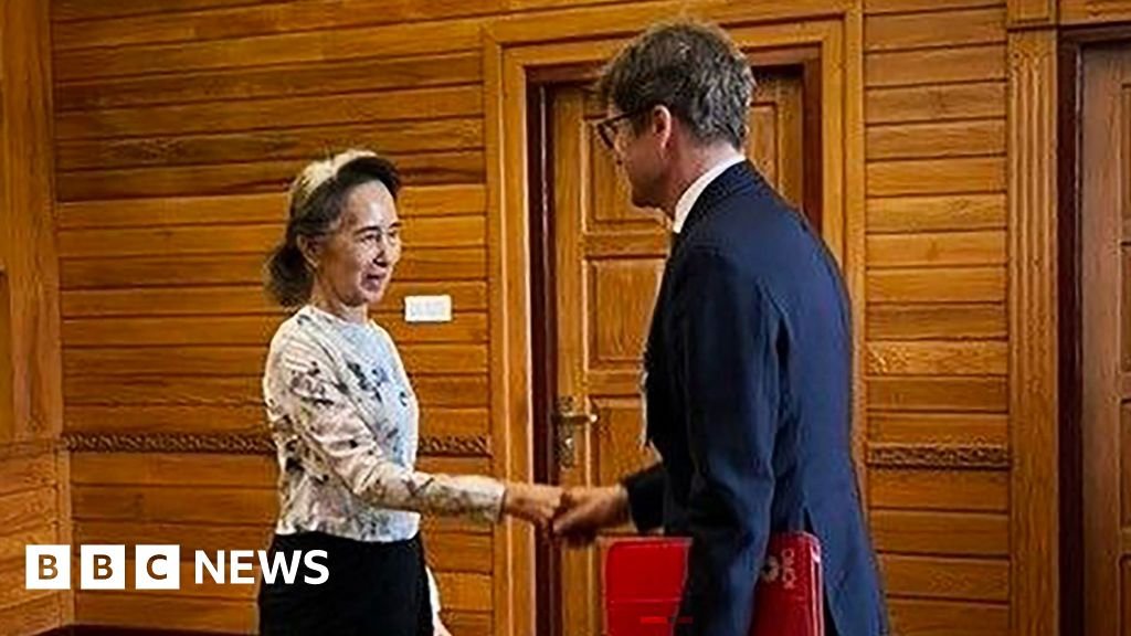 Aung San Suu Kyi appears healthy in first confirmed outside contact for 2.5 yearsPhotos newly released by Myanmar's military government show Suu Kyi meeting with an ICRC official.53 mins agoAsia Aung San Suu Kyi appears healthy in first confirmed outside contact for 2.5 yearsPhotos newly released by Myanmar's military government show Suu Kyi meeting with an ICRC official.53 mins agoAsia
