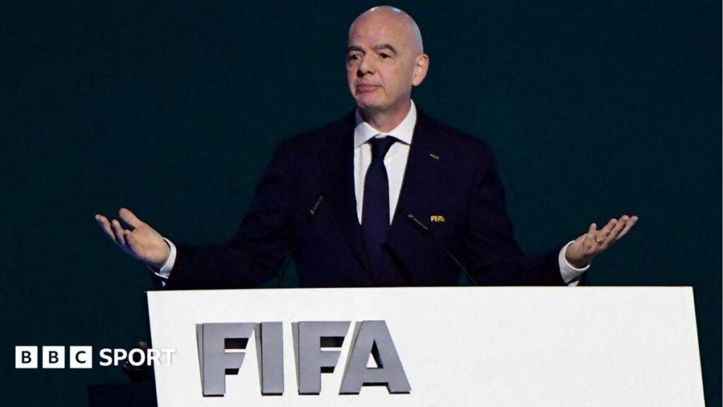 Uefa threatens Fifa with legal action as English FA set to withdraw support from InfantinoUefa threatens legal action over Gianni Infantino's scrapped plans to sell off stakes in Fifa competitions to private investors.58 mins agoFootball Uefa threatens Fifa with legal action as English FA set to withdraw support from InfantinoUefa threatens legal action over Gianni Infantino's scrapped plans to sell off stakes in Fifa competitions to private investors.58 mins agoFootball