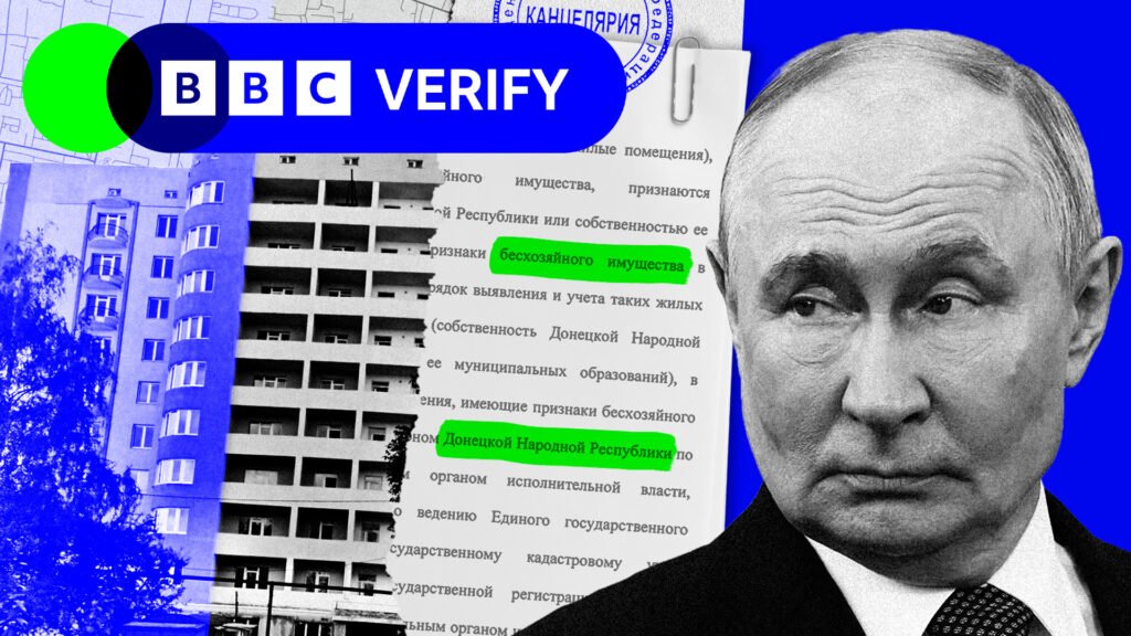 ‘We have nowhere to return to’: How Russia is seizing homes in occupied UkraineAt least 34,002 Ukrainian properties have been seized or identified for seizure since 2024, a BBC Verify and BBC Russian investigation has found. ‘We have nowhere to return to’: How Russia is seizing homes in occupied UkraineAt least 34,002 Ukrainian properties have been seized or identified for seizure since 2024, a BBC Verify and BBC Russian investigation has found.