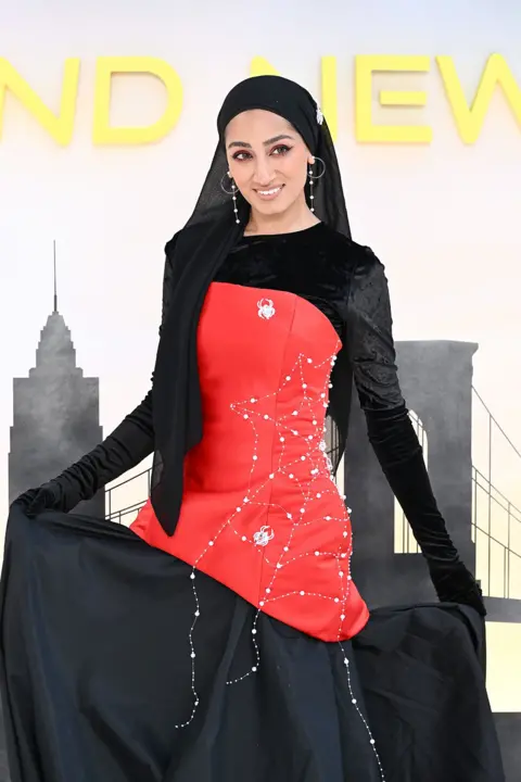 Jeff Spicer/ Getty Images for Sony Pictures Zainab Jiwa attends the Spider-Man: Brand New Day UK premiere in Odeon Luxe Leicester Square on Wednesday 29th July 2026 in London, England. 