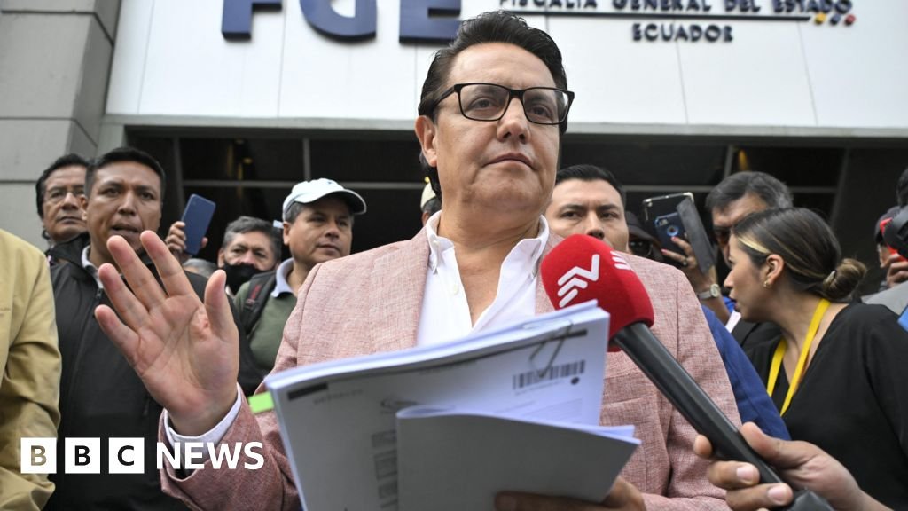 Ecuador charges ex-minister over presidential candidate assassination caseProsecutors accuse six others, including the leader of cartel Los Lobos, of having an indirect role in the murder of Fernando Villavicencio.13 hrs agoLatin America Ecuador charges ex-minister over presidential candidate assassination caseProsecutors accuse six others, including the leader of cartel Los Lobos, of having an indirect role in the murder of Fernando Villavicencio.13 hrs agoLatin America