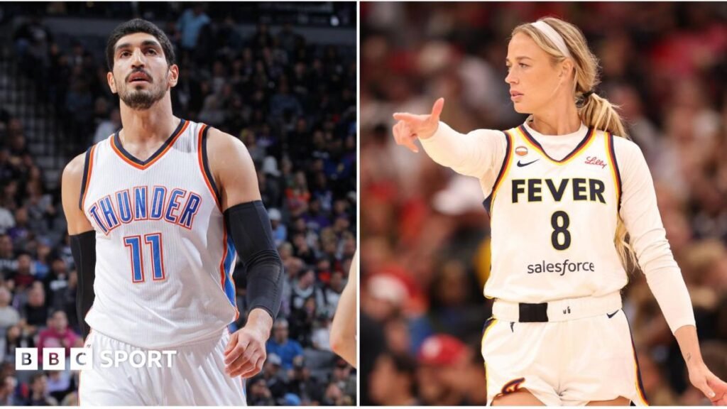 The transgender controversy surrounding the WNBAAfter the Indiana Fever's Sophie Cunningham said it was "common sense" to ban transgender women from women's sports, a row has emerged in the WNBA – with former NBA players saying eligibility rules mean they can enter the 2027 Draft.14 hrs agoBasketball The transgender controversy surrounding the WNBAAfter the Indiana Fever's Sophie Cunningham said it was "common sense" to ban transgender women from women's sports, a row has emerged in the WNBA - with former NBA players saying eligibility rules mean they can enter the 2027 Draft.14 hrs agoBasketball