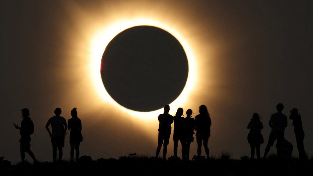 In pictures: Stunning eclipse turns daylight into darkness across Europe