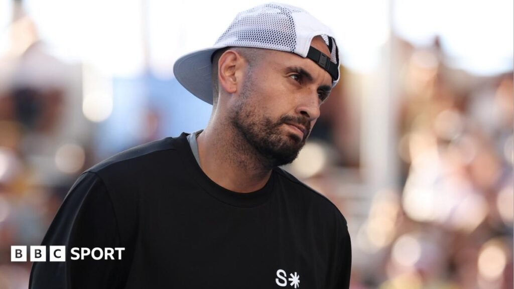Nick Kyrgios suspended from tennis after testing positive for cocaineThe Australian player said in a social media post he had made "a huge mistake" and takes "full responsibility".1 hr agoTennis