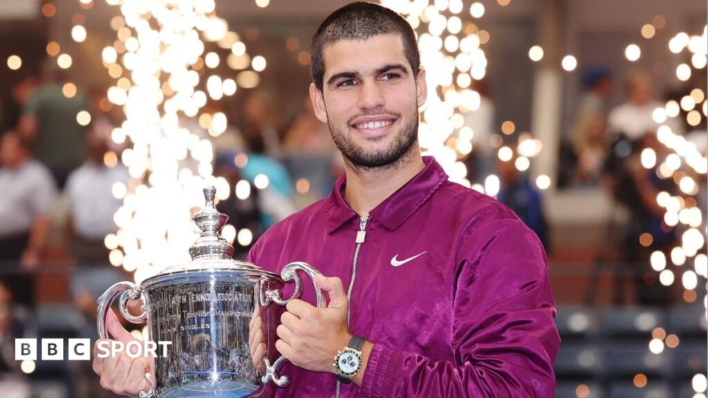 Alcaraz to play US Open after four months outDefending champion Carlos Alcaraz is set to make his return at the US Open after missing four months with a wrist injury.4 hrs agoTennis Alcaraz to play US Open after four months outDefending champion Carlos Alcaraz is set to make his return at the US Open after missing four months with a wrist injury.4 hrs agoTennis