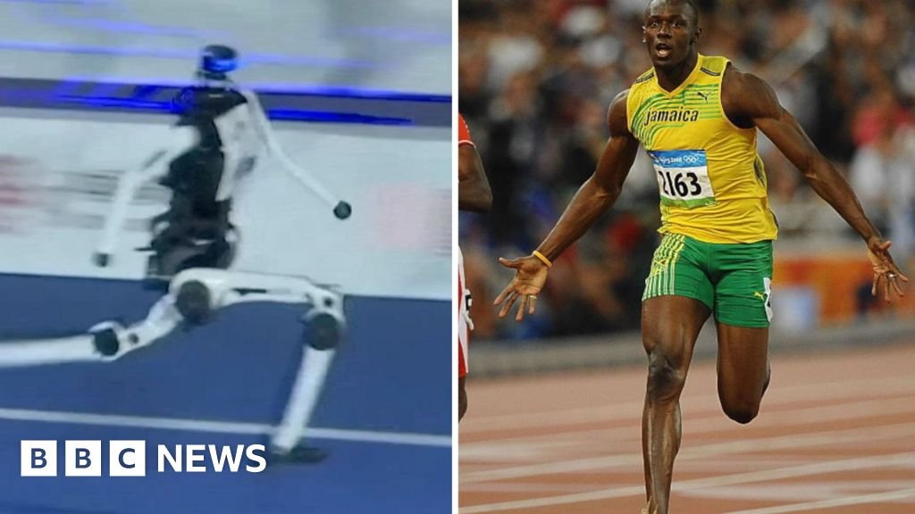 Watch: Moment robot attempts to beat Usain Bolt's 100m recordAn android at China's World Humanoid Robot Games ran faster than Bolt's world record, smartphone maker Honor says.
3 hrs agoAsia Watch: Moment robot attempts to beat Usain Bolt's 100m recordAn android at China's World Humanoid Robot Games ran faster than Bolt's world record, smartphone maker Honor says.
3 hrs agoAsia