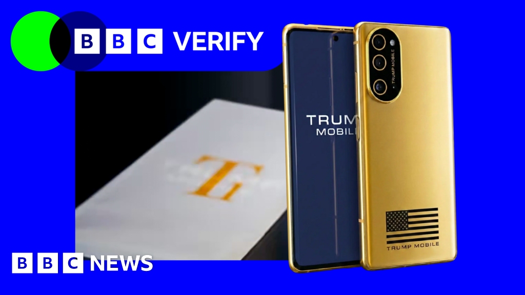 Trump Mobile promoted a 'Made in the USA' phone – but the details kept changingBBC Verify tracks the changes in design, spec, manufacture and release date of the T1 phone from Trump Mobile.15 mins agoUS & Canada Trump Mobile promoted a 'Made in the USA' phone - but the details kept changingBBC Verify tracks the changes in design, spec, manufacture and release date of the T1 phone from Trump Mobile.15 mins agoUS & Canada