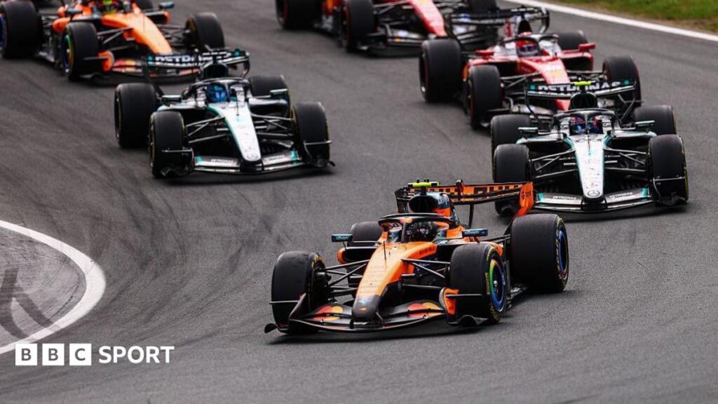 LIVEDutch Grand Prix: Norris starts on pole alongside Russell at ZandvoortFollow live text updates and listen to radio commentary of the Dutch Grand Prix at Zandvoort.