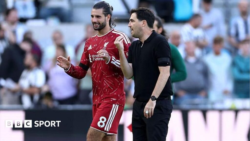 Relief for Iraola but Liverpool have work to do after snatching draw at NewcastleDominik Szoboszlai's injury-time penalty rescues a point at the start of the Andoni Iraola era - but Liverpool need to improv after below-par performance.8 hrs agoLiverpool