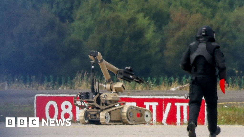 Germany's Merz warns attackers will 'pay price' after drone incident A drone attack on Leipzig Airport highlights the "very real threat" faced by the country, the German chancellor says.6 hrs agoEurope Germany's Merz warns attackers will 'pay price' after drone incident A drone attack on Leipzig Airport highlights the "very real threat" faced by the country, the German chancellor says.6 hrs agoEurope