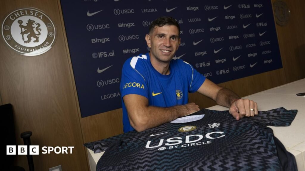 Martinez is eighth Chelsea-Villa deal in four yearsAfter Emiliano Martinez's move, BBC Sport looks at why Aston Villa and Chelsea have become one of the Premier League’s busiest transfer partnerships since 2022.36 mins agoPremier League Martinez is eighth Chelsea-Villa deal in four yearsAfter Emiliano Martinez's move, BBC Sport looks at why Aston Villa and Chelsea have become one of the Premier League’s busiest transfer partnerships since 2022.36 mins agoPremier League