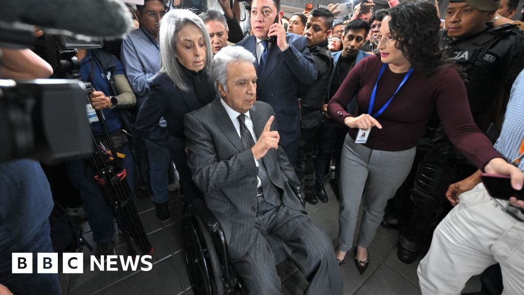 Former Ecuadorian president imprisoned for corruptionLenín Moreno denies taking bribes from a Chinese firm to secure a contract to build a hydroelectric plant.19 hrs agoLatin America Former Ecuadorian president imprisoned for corruptionLenín Moreno denies taking bribes from a Chinese firm to secure a contract to build a hydroelectric plant.19 hrs agoLatin America