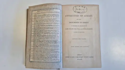Kiama Council The inside cover of The Antiquities of Athens 