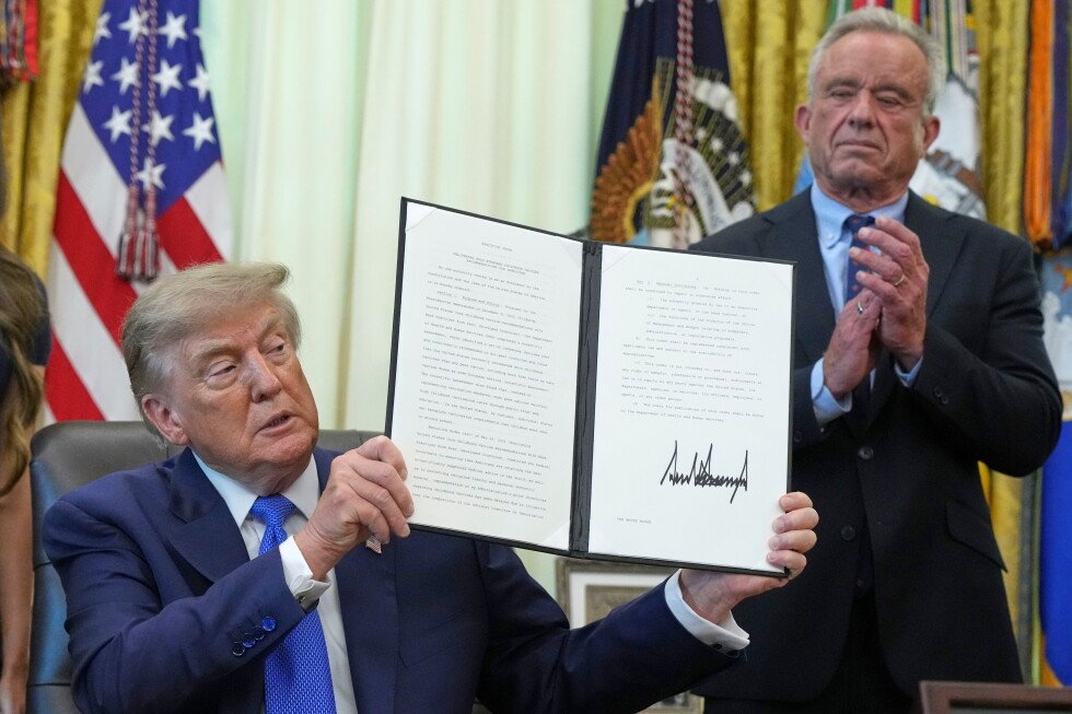 FACT FOCUS: Trump makes false claims as he signs order urging revisions around childhood vaccines FACT FOCUS: Trump makes false claims as he signs order urging revisions around childhood vaccines
