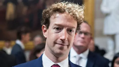 Inc via Getty Images Mark Zuckerberg, CEO of Meta, pictured outside the US Capitol after a meeting