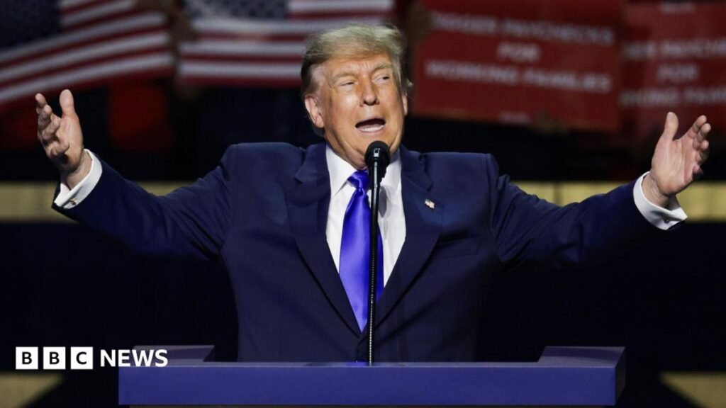 LIVETrump says Iran war will end 'immediately after' midterms as he heads to Republican conventionThe US president, who faces growing pressure to end the war, is hoping to energise Republicans at their first midterms convention. LIVETrump says Iran war will end 'immediately after' midterms as he heads to Republican conventionThe US president, who faces growing pressure to end the war, is hoping to energise Republicans at their first midterms convention.