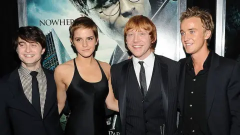 Getty Images Actors Daniel Radcliffe; Emma Watson, Rupert Grint and Tom Felton attend the premiere of "Harry Potter and the Deathly Hallows - Part 1" at Alice Tully Hall on November 15, 2010 in New York City. 