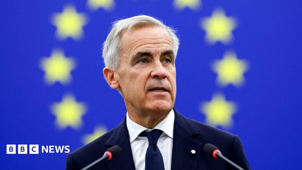 LIVECanada becoming EU ‘associate member’ would be positive move, Carney saysThe PM says Canada having closer EU links would also make it a more “effective partner” of the US, adding no-one will tell his country who it can strike agreements with.
