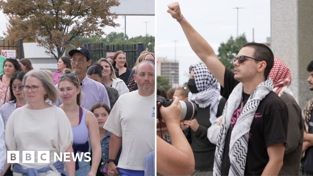 Watch: Concertgoers and pro-Palestinian activists arrive at Ed Sheeran concertSome Ed Sheeran fans say they are excited to enjoy music and are not there for politics after Macklemore was dropped from the tour for making pro-Palestinian comments.1 hr agoWorld Watch: Concertgoers and pro-Palestinian activists arrive at Ed Sheeran concertSome Ed Sheeran fans say they are excited to enjoy music and are not there for politics after Macklemore was dropped from the tour for making pro-Palestinian comments.1 hr agoWorld