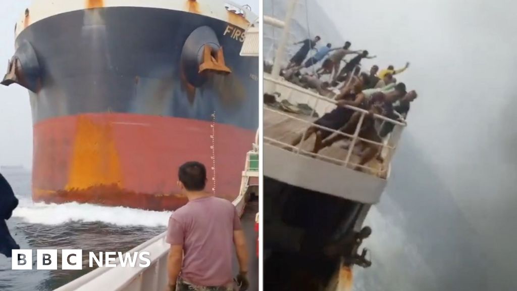Watch: Dramatic moment a cargo ship crashes into another vesselVerified footage appears to show a cargo ship colliding with a fishing boat near Singapore, with investigators still working to establish exactly when and how the crash happened.7 hrs agoAsia Watch: Dramatic moment a cargo ship crashes into another vesselVerified footage appears to show a cargo ship colliding with a fishing boat near Singapore, with investigators still working to establish exactly when and how the crash happened.7 hrs agoAsia