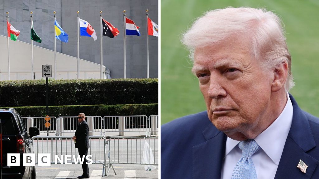 Watch: What to expect from the UN General AssemblyThe BBC’s Sarah Smith outlines which world leaders Trump is set to meet and the key topics expected on the agenda.40 mins agoWorld Watch: What to expect from the UN General AssemblyThe BBC’s Sarah Smith outlines which world leaders Trump is set to meet and the key topics expected on the agenda.40 mins agoWorld