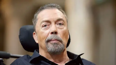 Getty Images Tim Curry attends the 40th Anniversary Of The Rocky Horror Picture Show at Los Angeles City Hall on 30 October 2015 in Los Angeles, California.
