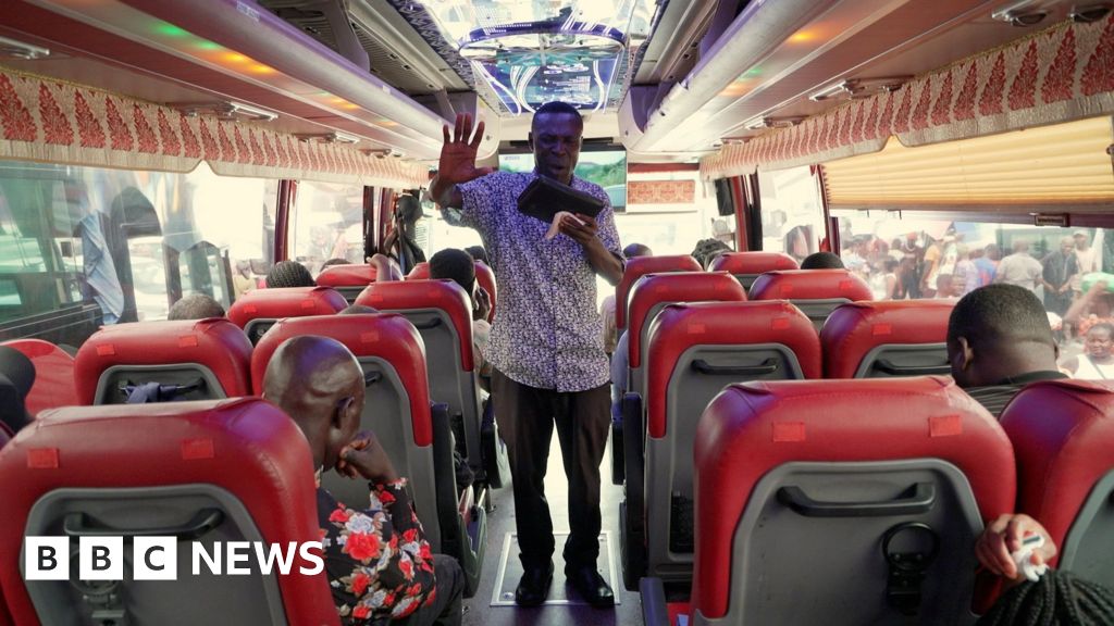 Pastors may not be seen or heard preaching on Ghana's buses for much longerGhana is a predominantly Christian country where preaching on public transport is widespread.9 hrs agoAfrica Pastors may not be seen or heard preaching on Ghana's buses for much longerGhana is a predominantly Christian country where preaching on public transport is widespread.9 hrs agoAfrica