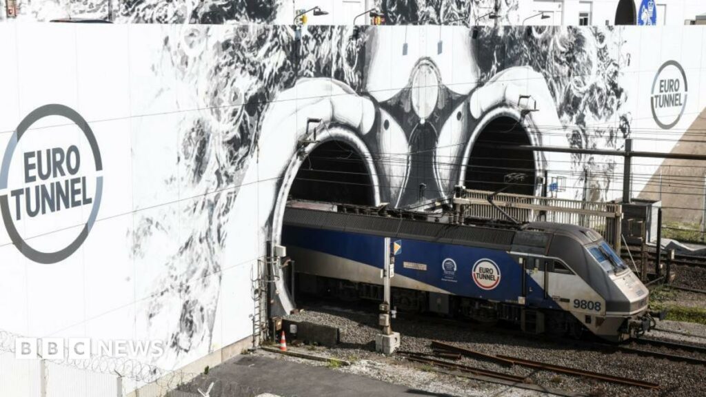 LIVEBus collides with train stopped on French side of Channel Tunnel leaving at least 19 hurtThe incident has caused disruption to travel between France and the UK, according to French media but Eurostar says its services are running as scheduled.