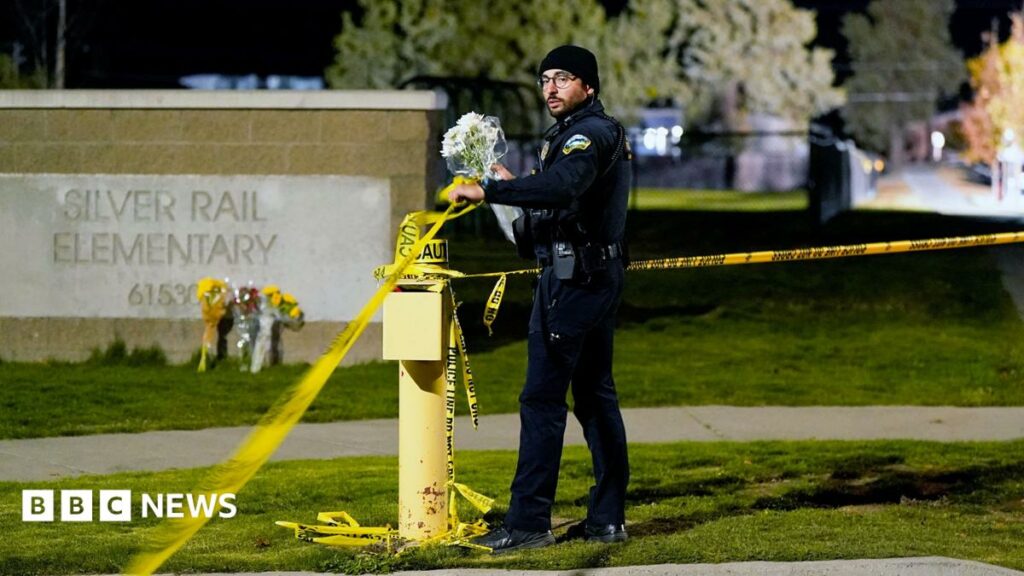 LIVEBystander 'heroically intervened' after three children and teacher killed in US school shootingThree children, aged five, eight and 11, and a teacher were killed in the attack at Silver Rail Elementary School in Bend, police say. LIVEBystander 'heroically intervened' after three children and teacher killed in US school shootingThree children, aged five, eight and 11, and a teacher were killed in the attack at Silver Rail Elementary School in Bend, police say.